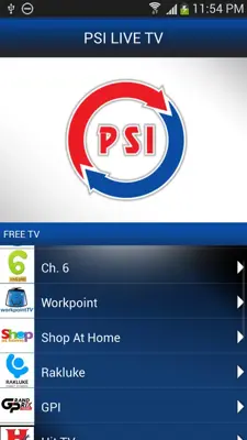 PSI TV android App screenshot 2